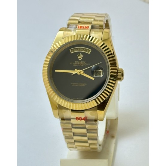 Rolex Day-Date ONYX Edition Golden Swiss Automatic Watch