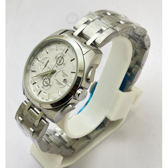 Tissot Couturier White Steel Bracelet Watch