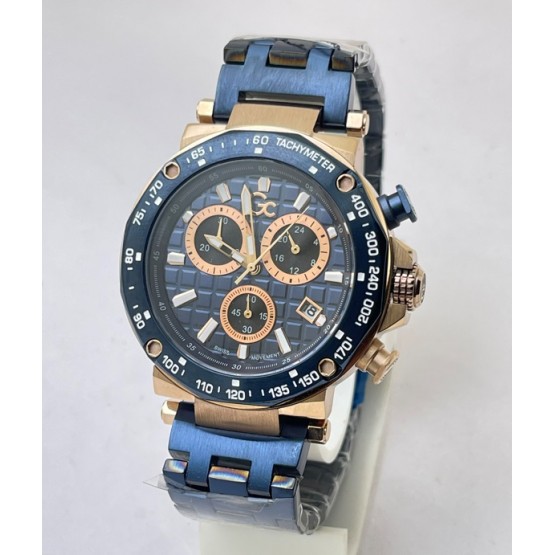 GC Blue Chronograph Blue Bracelet Watch