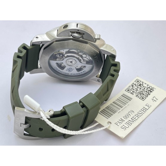 Panerai Submersible Green Rubber Strap Swiss Automatic Watch