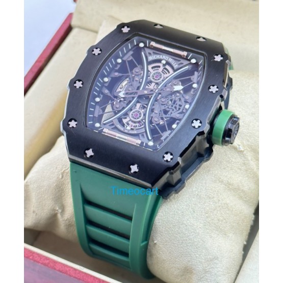 Richard Mille Poblo Mac Donough Green Swiss ETA 7750 Valjoux Movement Watch