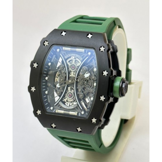 Richard Mille Poblo Mac Donough Green Swiss ETA 7750 Valjoux Movement Watch