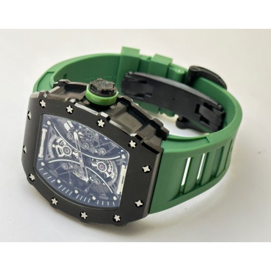 Richard Mille Poblo Mac Donough Green Swiss ETA 7750 Valjoux Movement Watch