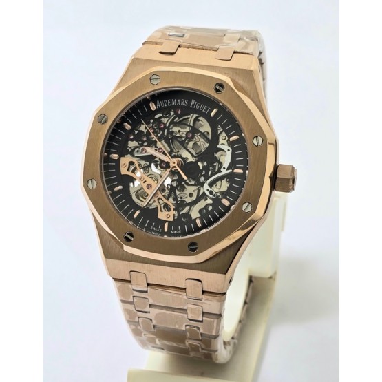 Audemars Piguet Royal Oak Rose Gold Skeleton Swiss Automatic Watch