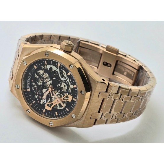 Audemars Piguet Royal Oak Rose Gold Skeleton Swiss Automatic Watch