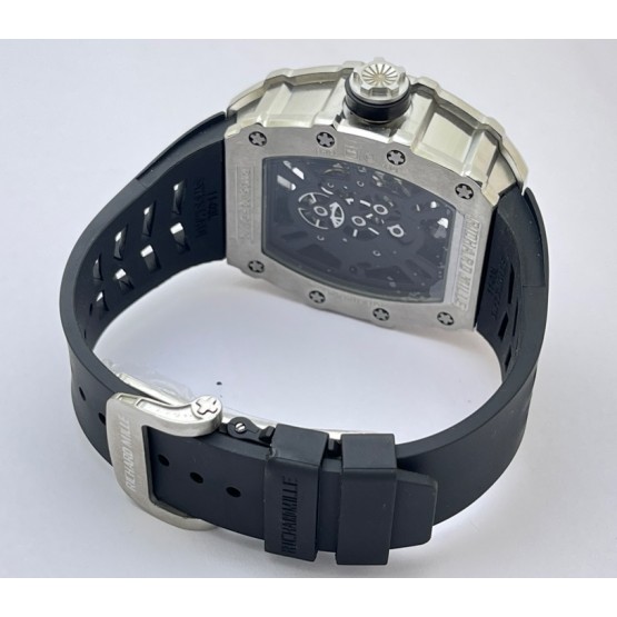 Richard Mille RM 1201 Black Rubber Strap Swiss ETA Automatic Watch