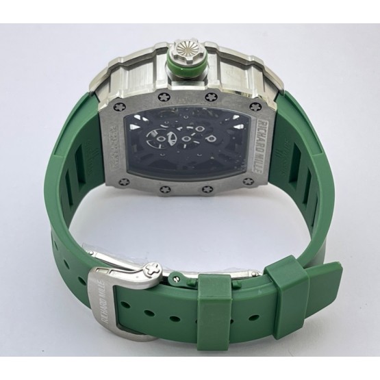 Richard Mille RM 1201 Green Rubber Strap Swiss ETA Automatic Watch