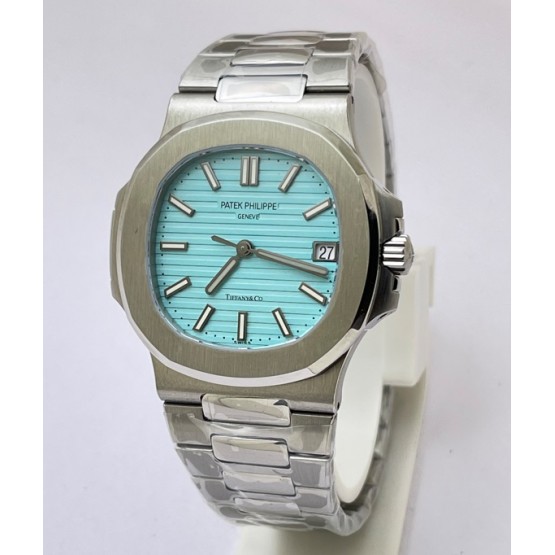 Patek Philippe Nautilus Tiffany & Co Swiss ETA Caliber 26-330 Valjoux Movement Automatic Watch