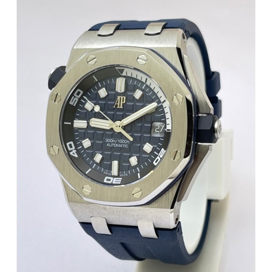 Audemars Piguet Diver Blue Rubber Strap Swiss ETA Valjoux 7750 Automatic Watch