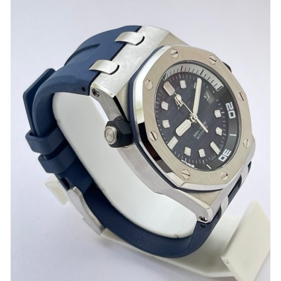 Audemars Piguet Diver Blue Rubber Strap Swiss ETA Valjoux 7750 Automatic Watch