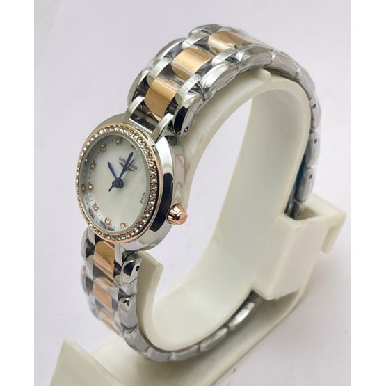 Longines Prima Luna Mother Of Pearl Dial Diamond Bezel Dual Tone Ladies Watch