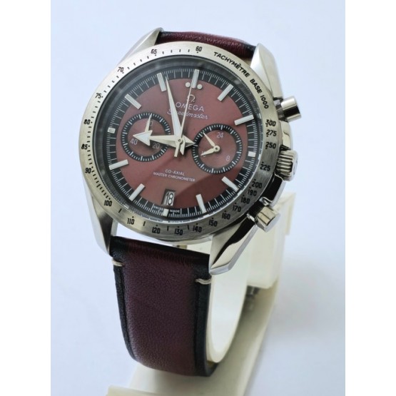 Omega Speedmaster 57 Co-Axial Master Brown Chronometer Chronograph Watch