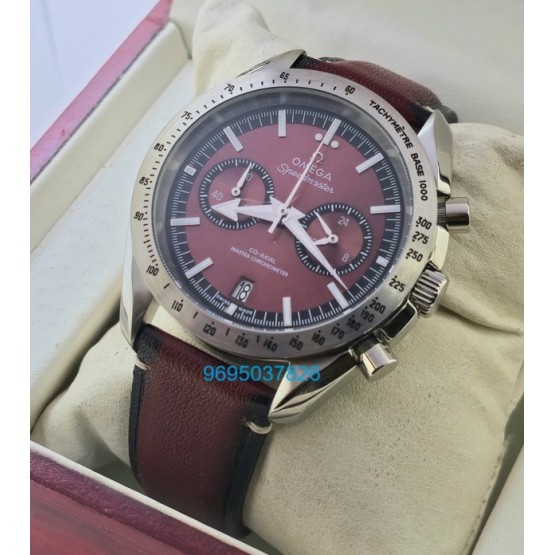 Omega Speedmaster 57 Co-Axial Master Brown Chronometer Chronograph Watch