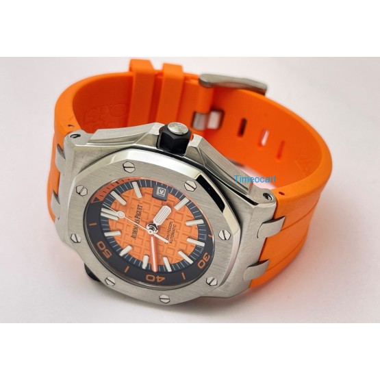 Audemars Piguet Diver Orange Rubber Strap Swiss Automatic Watch