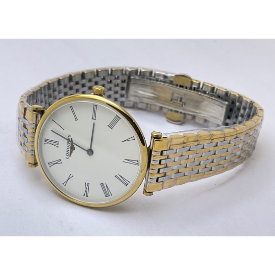 Longines Elegance La Grande White Dual Tone Watch