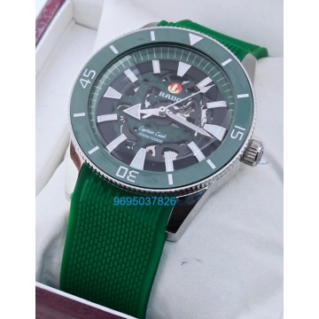 Rado Captain Cook X England Cricket Green Rubber Strap Limited Edition Swiss Automatic Watch