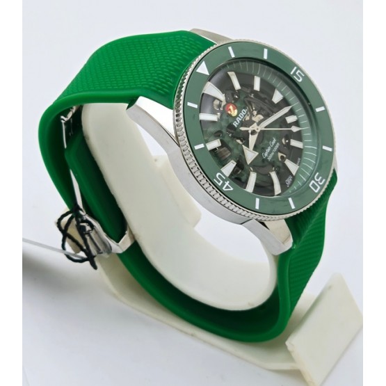 Rado Captain Cook X England Cricket Green Rubber Strap Limited Edition Swiss Automatic Watch