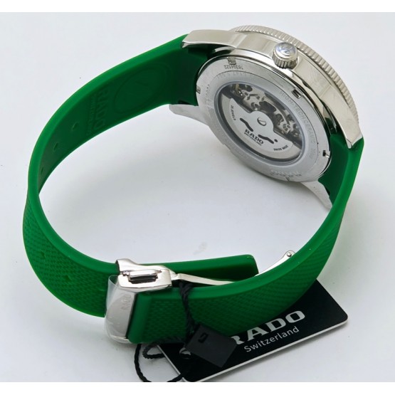 Rado Captain Cook X England Cricket Green Rubber Strap Limited Edition Swiss Automatic Watch