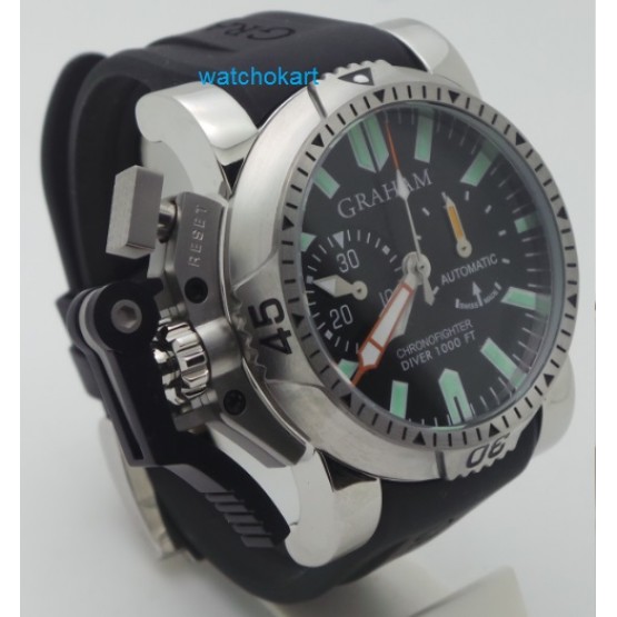 Graham Chronofighter Oversize Diver Steel 2 Swiss ETA 7750 Automatic Watch