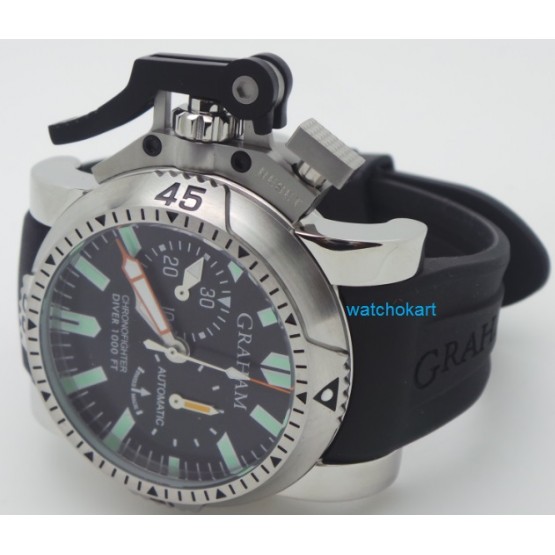 Graham Chronofighter Oversize Diver Steel 2 Swiss ETA 7750 Automatic Watch