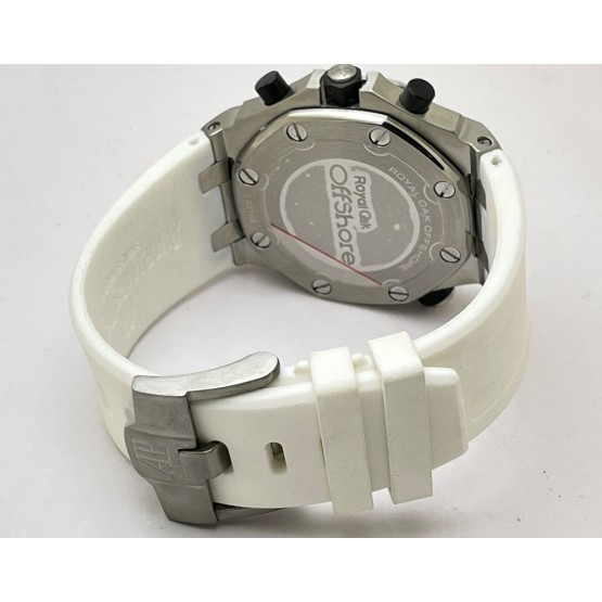 Audemars Piguet Diver Chronograph White Rubber Strap Watch