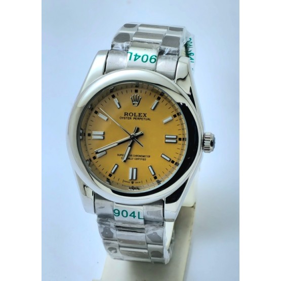 Rolex Oyster Perpetual Yellow Steel Swiss Automatic Watch