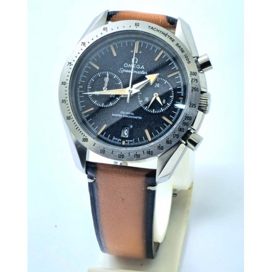 Omega Speedmaster 57 Co-Axial Master Chronometer Chronograph Brown Strap Watch