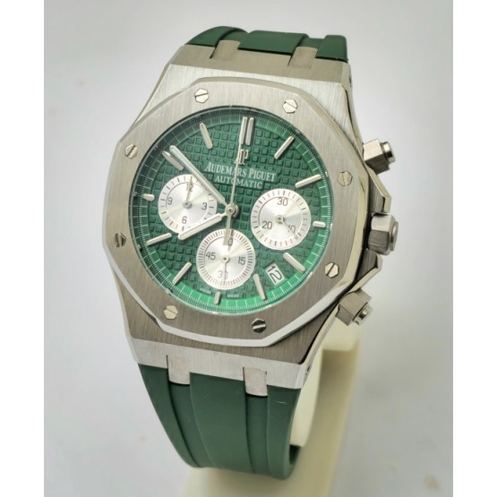 Audemars Piguet Chronometer Green Rubber Strap Watch