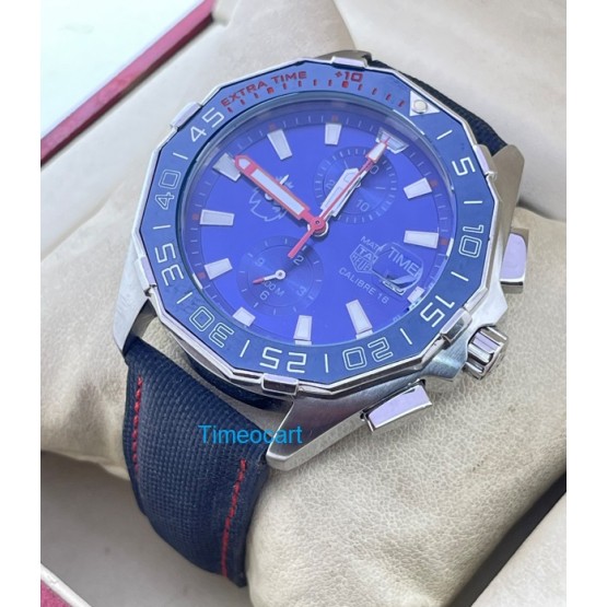 TAG Heuer Match Timer Calibre 16 Blue Dial Watch