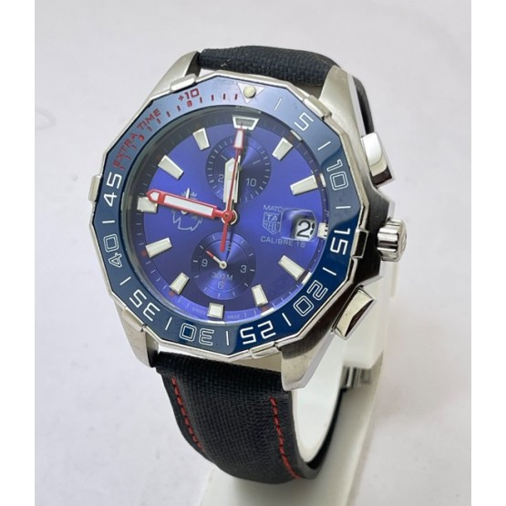 TAG Heuer Match Timer Calibre 16 Blue Dial Watch