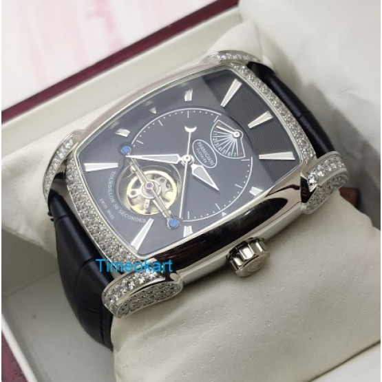 Parmigiani Fleurier: Kalpa XL Date Diamnod Black Steel Swiss Automatic Watch