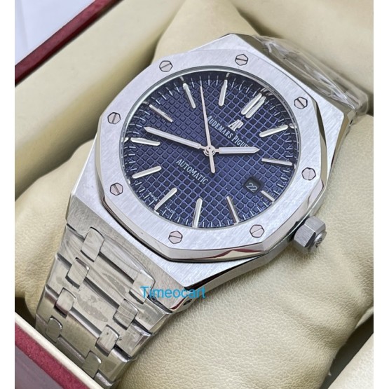 Audemars Piguet Royal Oak Steel Blue Swiss Automatic Watch