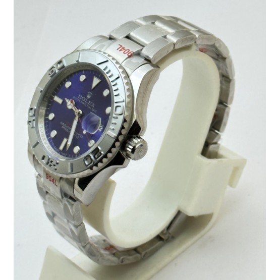 Rolex Yacht Master - 1 Blue Steel Swiss Automatic Watch