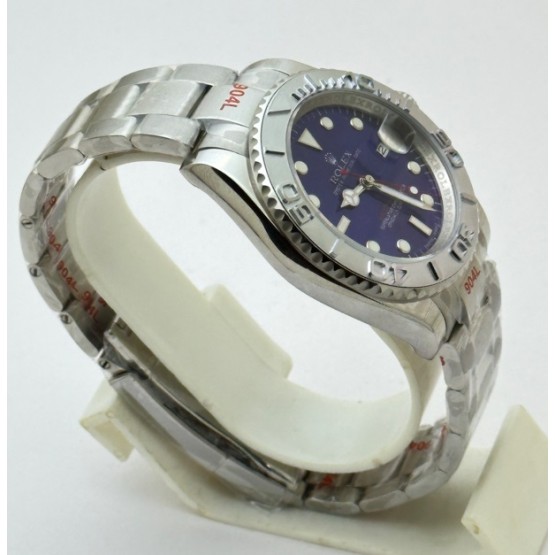 Rolex Yacht Master - 1 Blue Steel Swiss Automatic Watch