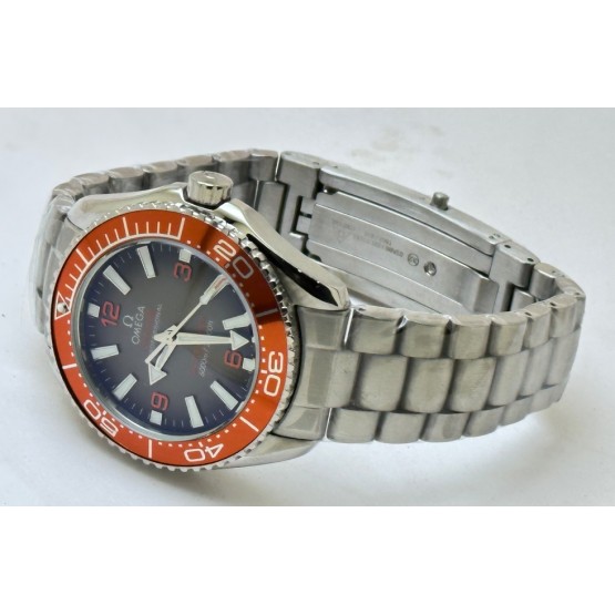 Omega Seamaster Planet Ocean Ultra Deep Orange Bezel Swiss Automatic Watch