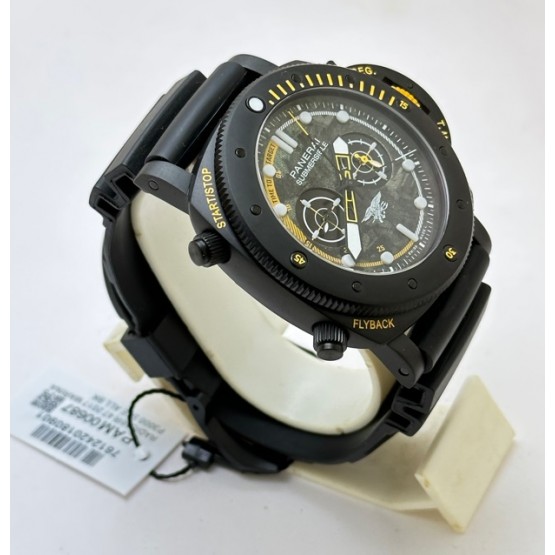 Panerai Submersible Navy Seal Black Rubber Strap Swiss Automatic Watch