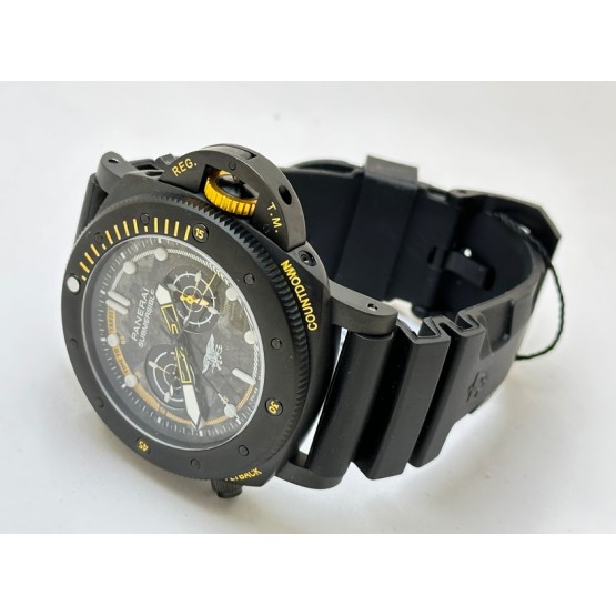 Panerai Submersible Navy Seal Black Rubber Strap Swiss Automatic Watch