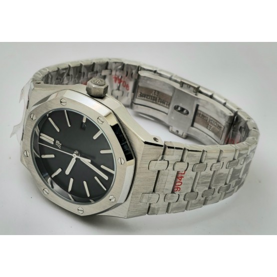 Audemars Piguet Royal Oak Jumbo Black Steel Swiss Automatic Watch