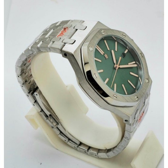 Audemars Piguet Royal Oak Jumbo Green Steel Swiss Automatic Watch - A