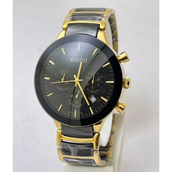 Rado Centrix Jublie Ceramic Chronometer Gold Mens Watch