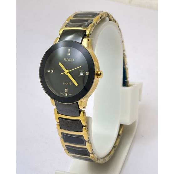 Rado Jublie Daistar Ladies Black Dial Quartz Watch