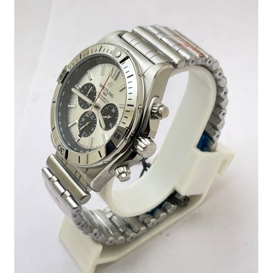 Breitling Chronomat B01 42 White Steel Watch