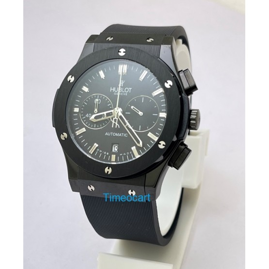 Hublot Classic Fusion Chronograph Full Black Rubber Strap Watch