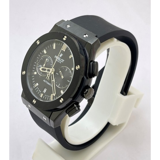 Hublot Classic Fusion Chronograph Full Black Rubber Strap Watch