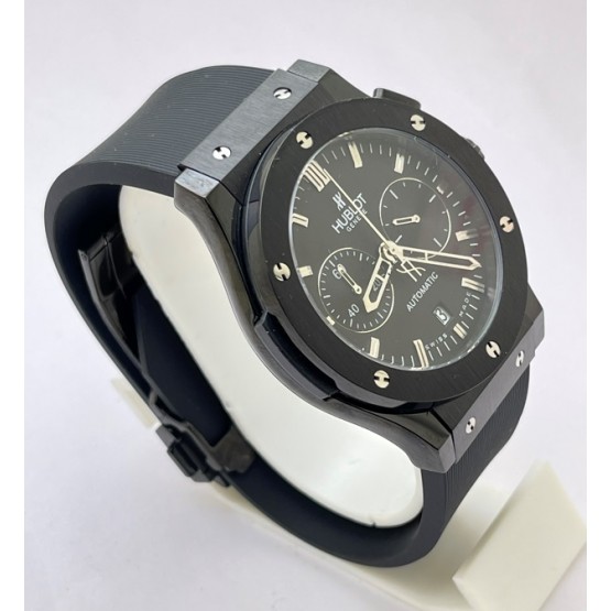 Hublot Classic Fusion Chronograph Full Black Rubber Strap Watch