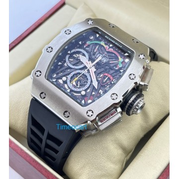 Richard Mille Mclaren F1 Black Rubber Strap Swiss Automatic Watch