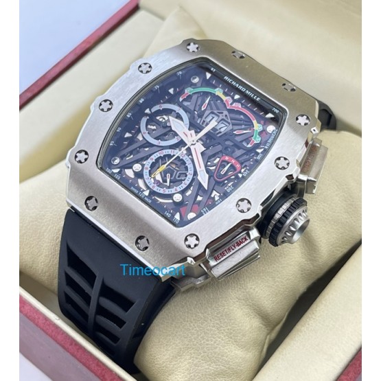 Richard Mille Mclaren F1 Black Rubber Strap Swiss Automatic Watch