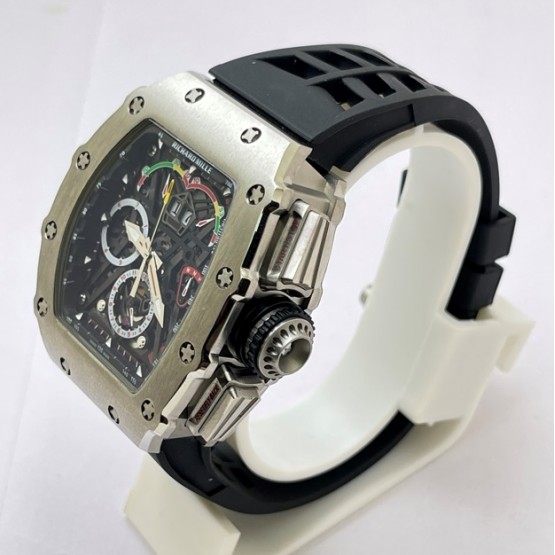 Richard Mille Mclaren F1 Black Rubber Strap Swiss Automatic Watch