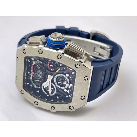 Richard Mille Mclaren F1 Blue Rubber Strap Swiss Automatic Watch