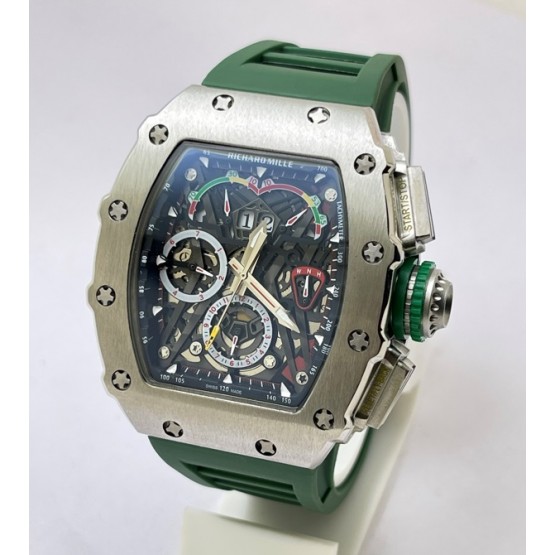 Richard Mille Mclaren F1 Green Rubber Strap Swiss Automatic Watch